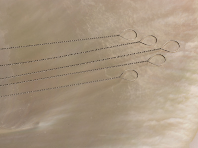 0.23mm Big Eye Springy Australian Made Twisted Wire Beading Needles
