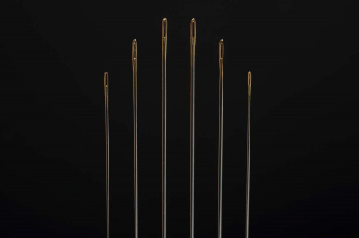 Gold Eye Beading Needles - Set of 6