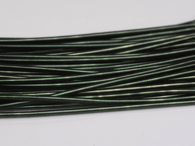 Hunter Green French Wire - 1mm - for Beadwork and Embroidery